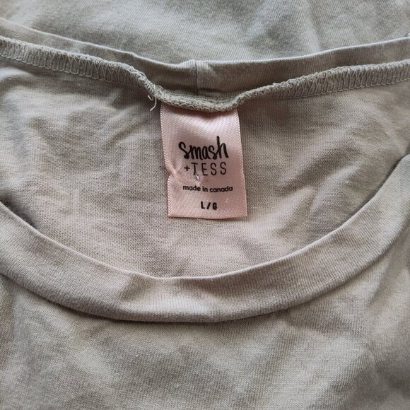 SMASH + TESS Sahara Tiger Everyday T-Shirt Dress L Made In Canada S+T - Picture 5 of 10